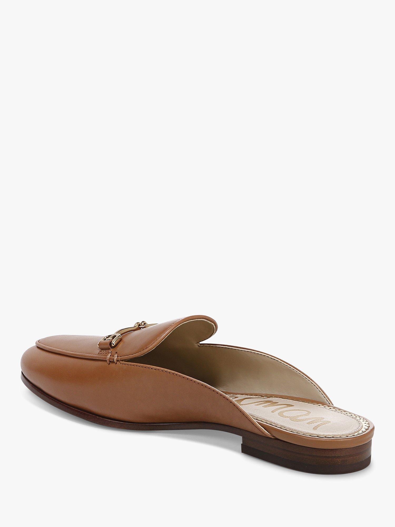 Product image 8 of 10, which shows Sam Edelman Linnie Leather Mules, Saddle, 3