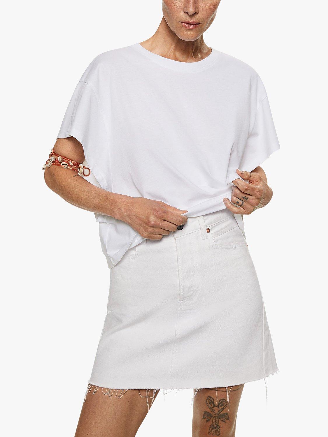 Mango Olivia T-Shirt, White, M