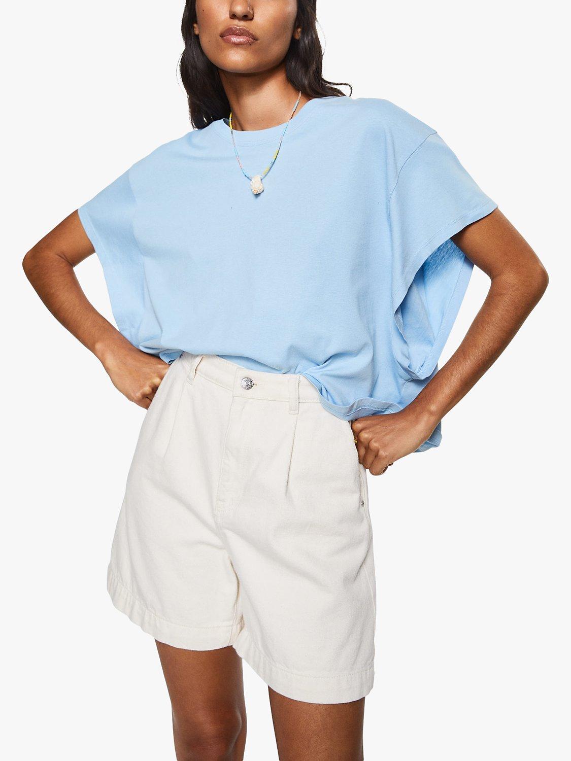 Mango Olivia T-Shirt, Pastel Blue, M