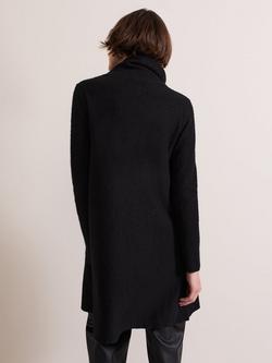 Phase Eight Bellona Wool Blend Knit Coat - view 2, Black