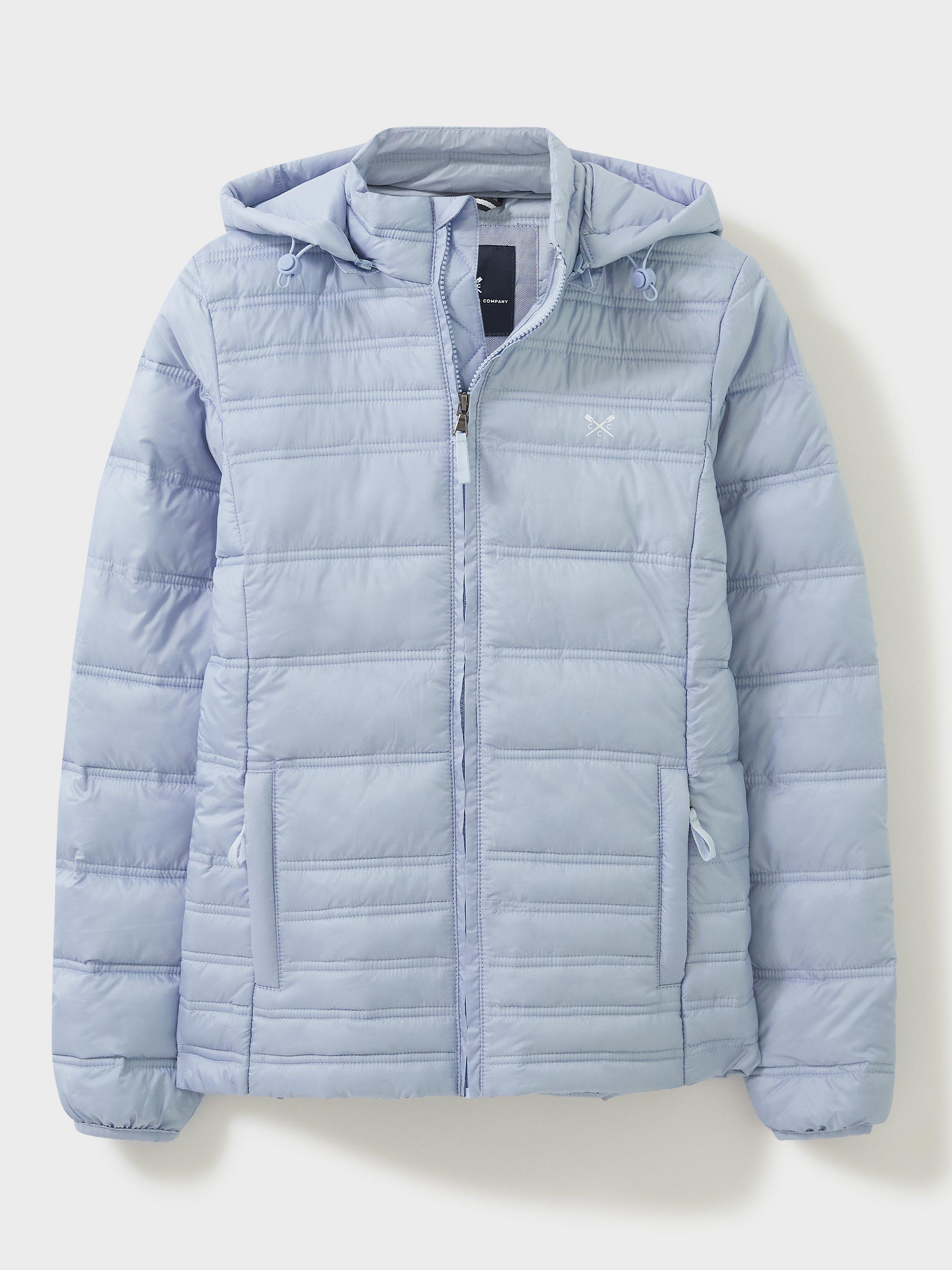 Crew Clothing Lightweight Padded Jacket, Light Blue