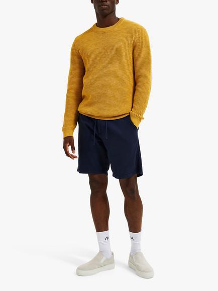 Selected Brody Linen Blend Shorts - view 2, Dark Sapphire