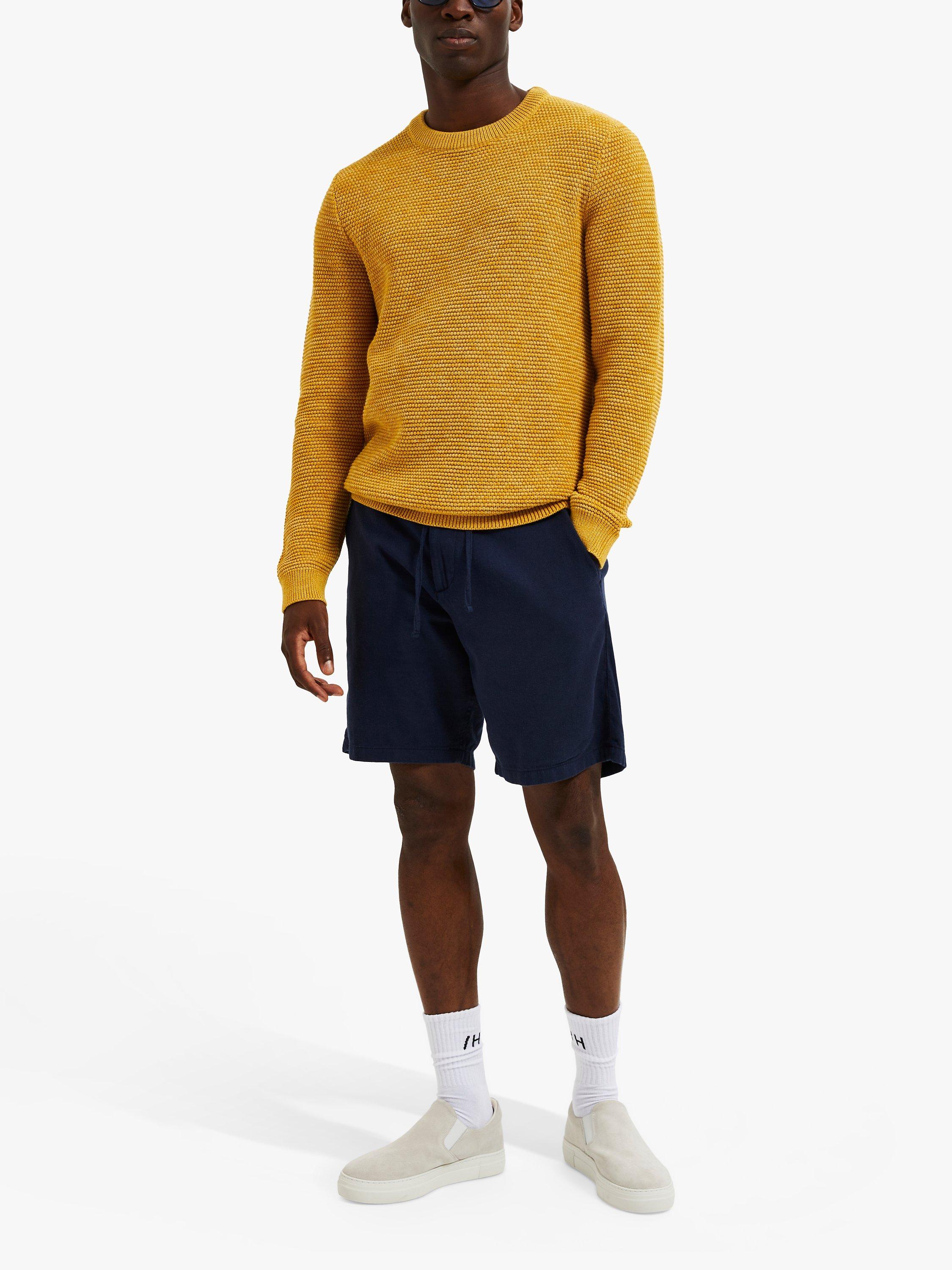 Product image 3 of 4, which shows Selected Brody Linen Blend Shorts, Dark Sapphire, S