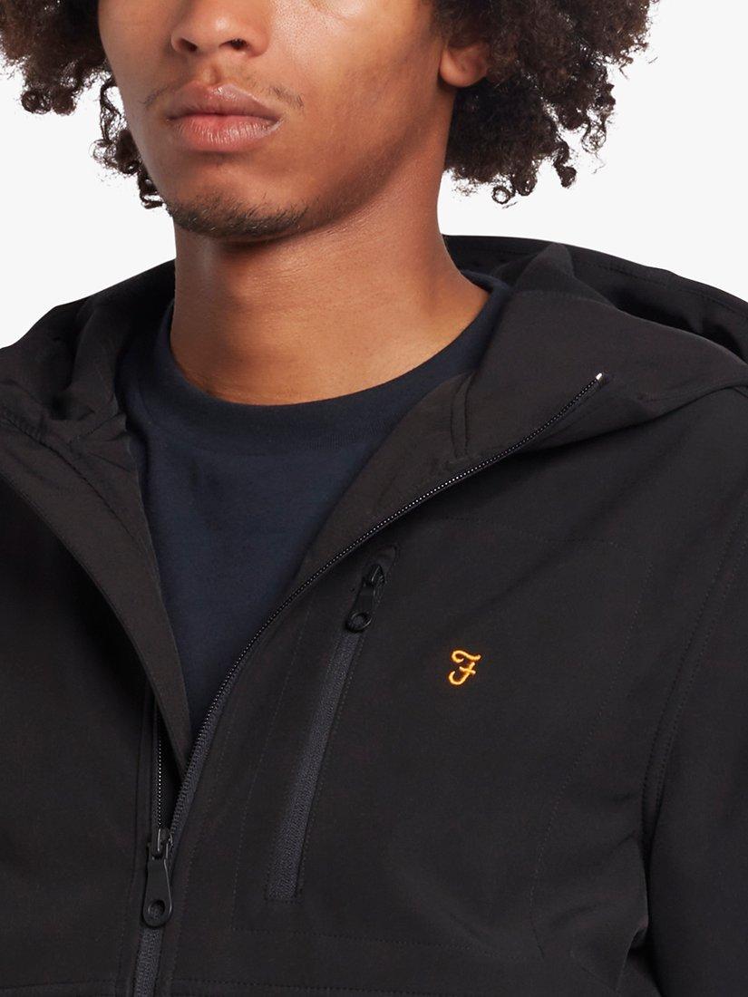 Product image 4 of 4, which shows Farah Rudd Soft Shell Jacket, 010 Black, S