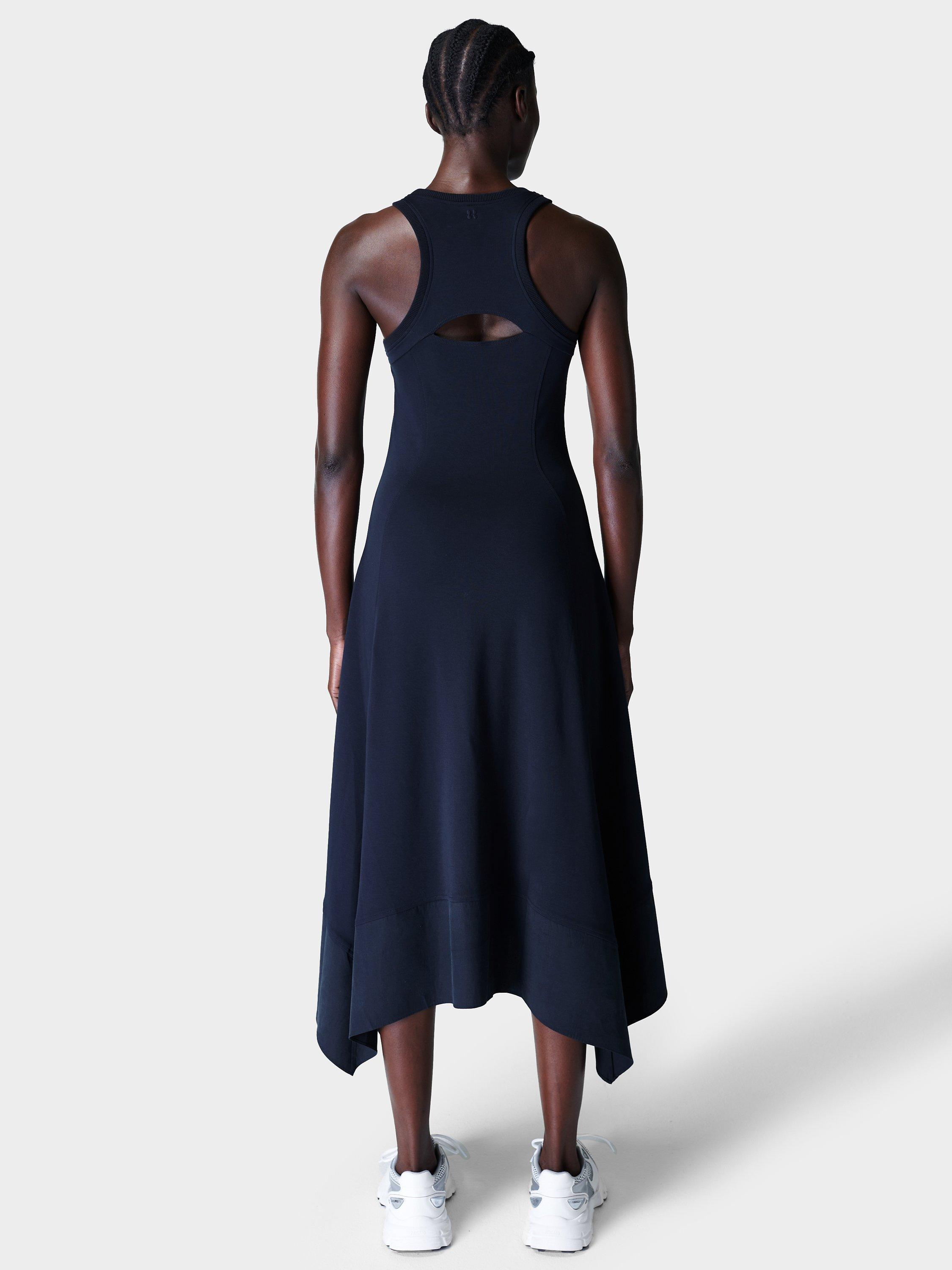 Product image 2 of 6, which shows Sweaty Betty Drift Racer Dress, French Navy Blue, XXS