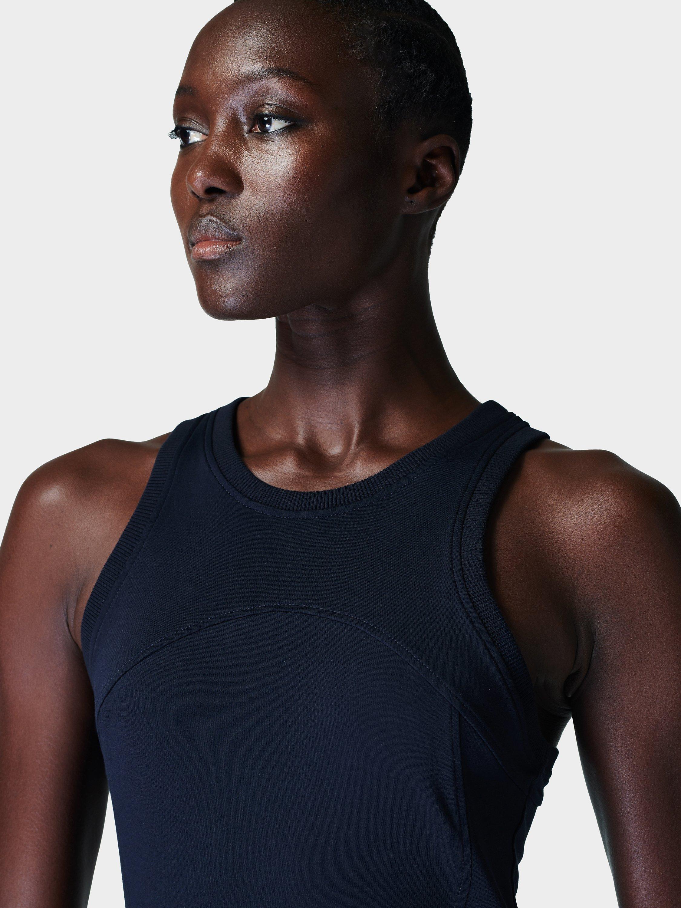 Product image 4 of 6, which shows Sweaty Betty Drift Racer Dress, French Navy Blue, XXS