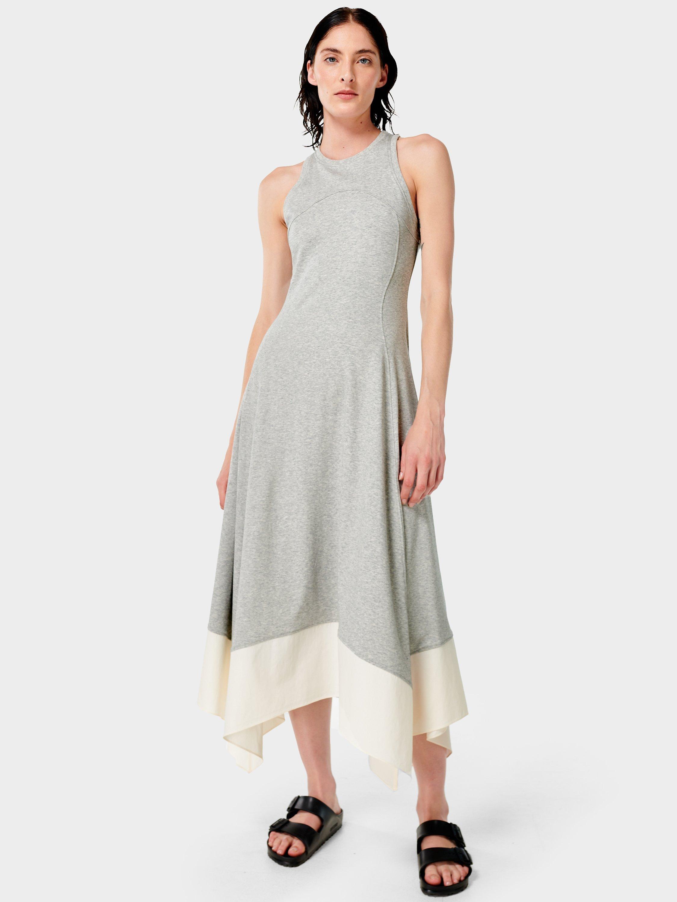 Sweaty Betty Drift Racer Dress, Light Grey Marl