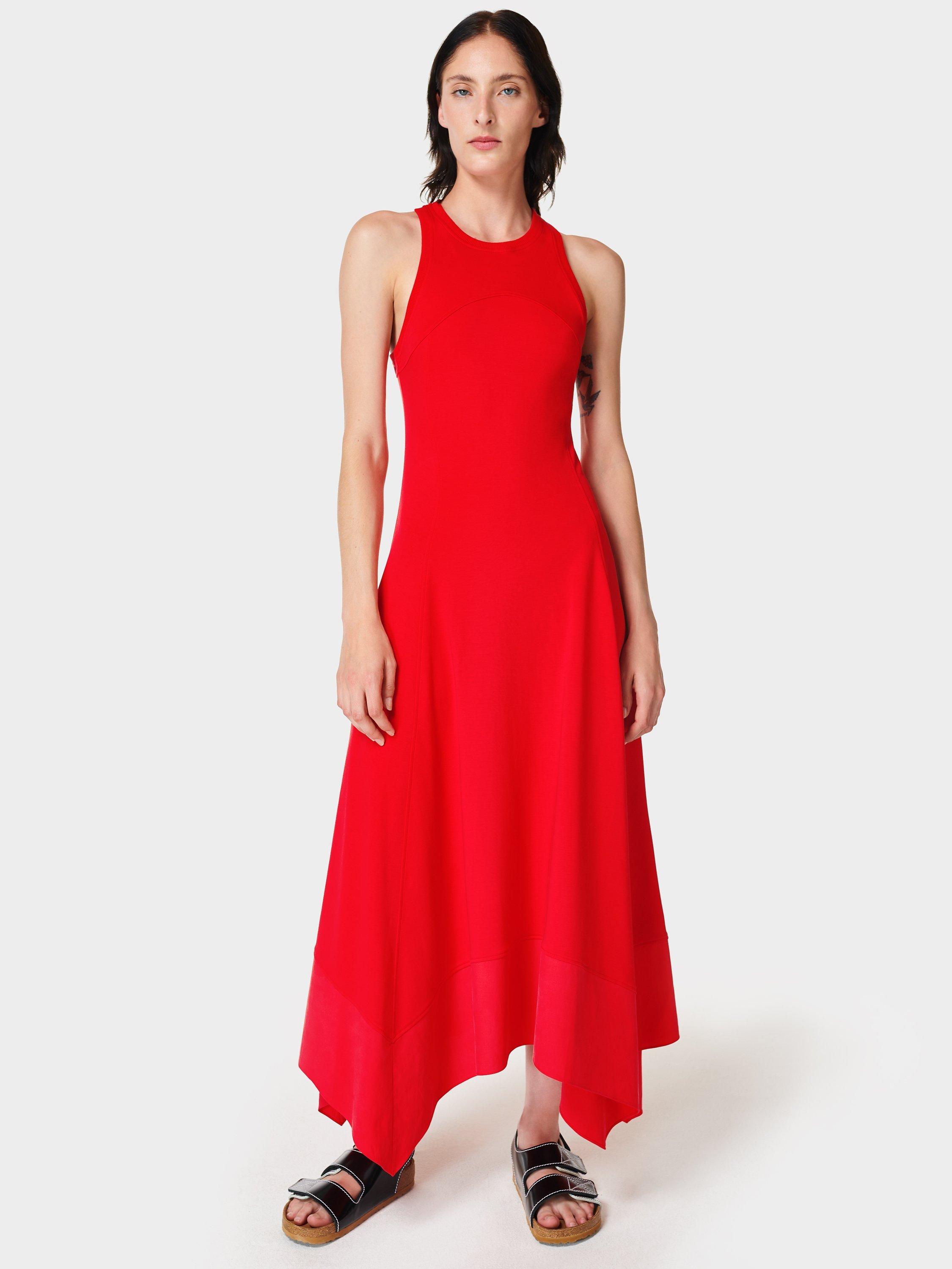 Sweaty Betty Drift Racer Dress, Cranberry Red