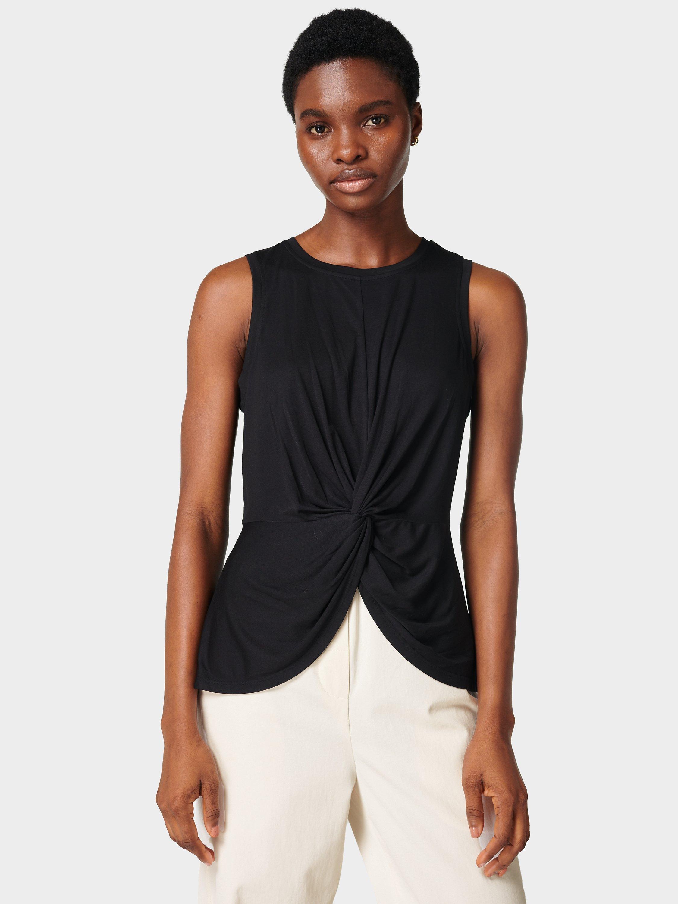Sweaty Betty Tori Front Twist Tank Top, Black