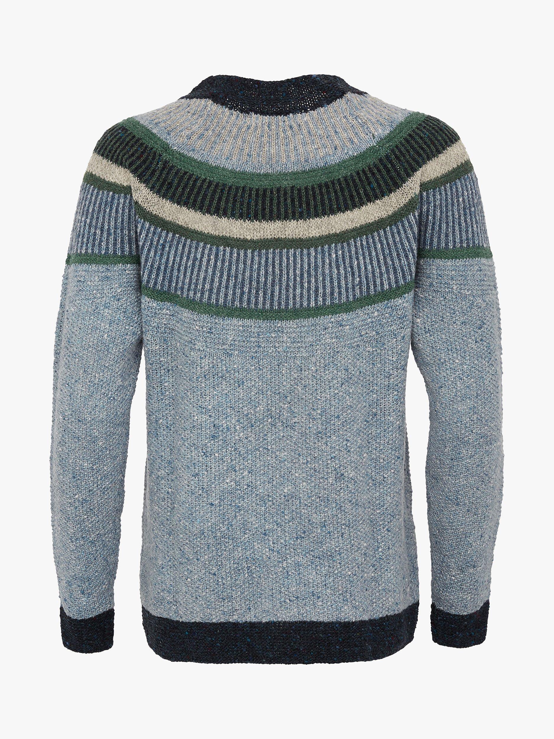Product image 6 of 7, which shows Celtic & Co. Statement Donegal Jumper, Vintage Blue, L