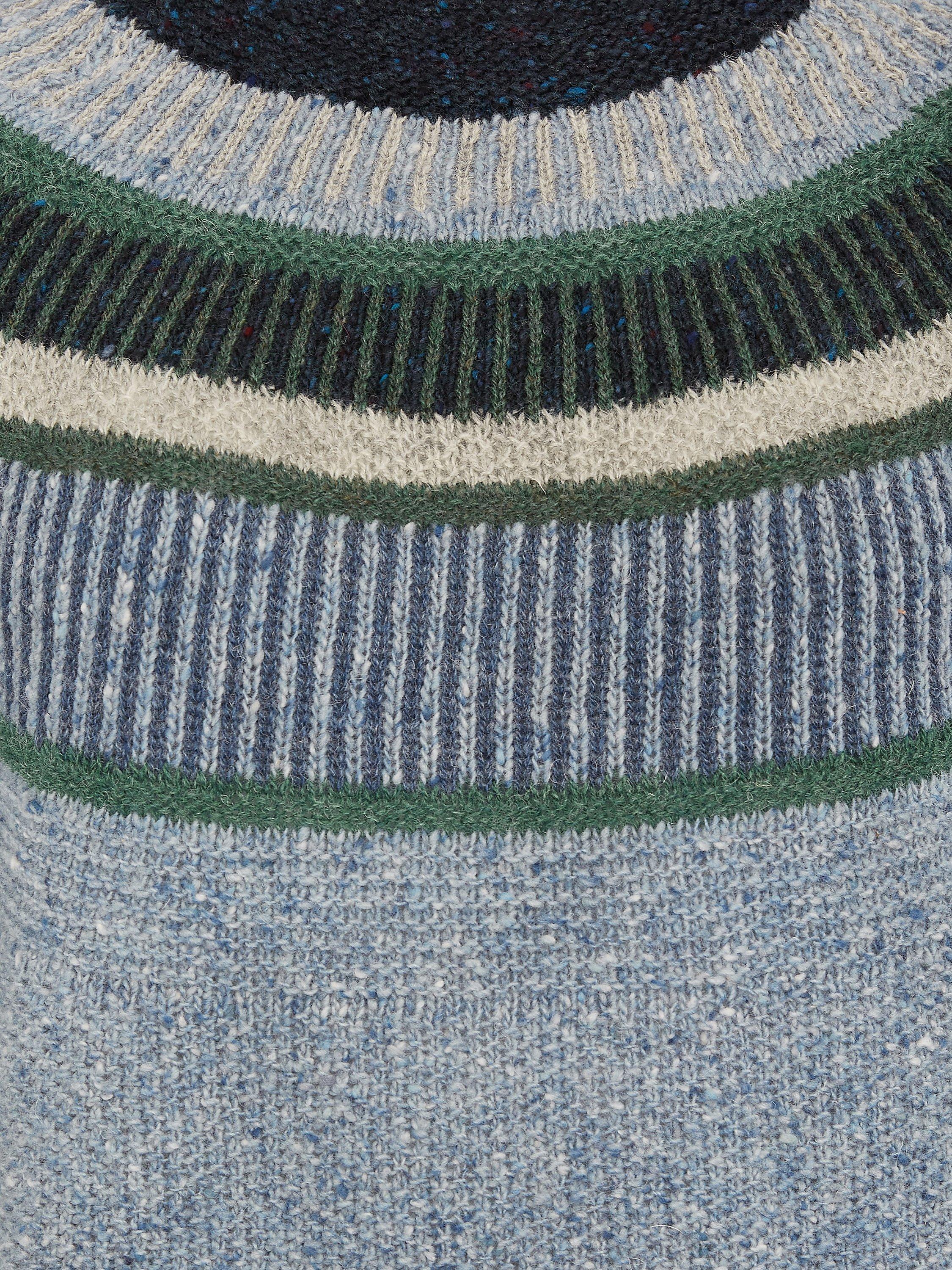 Product image 7 of 7, which shows Celtic & Co. Statement Donegal Jumper, Vintage Blue, L