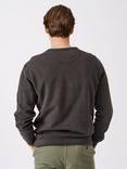 Aubin Vestry Crew Neck Cotton Sweatshirt, Black