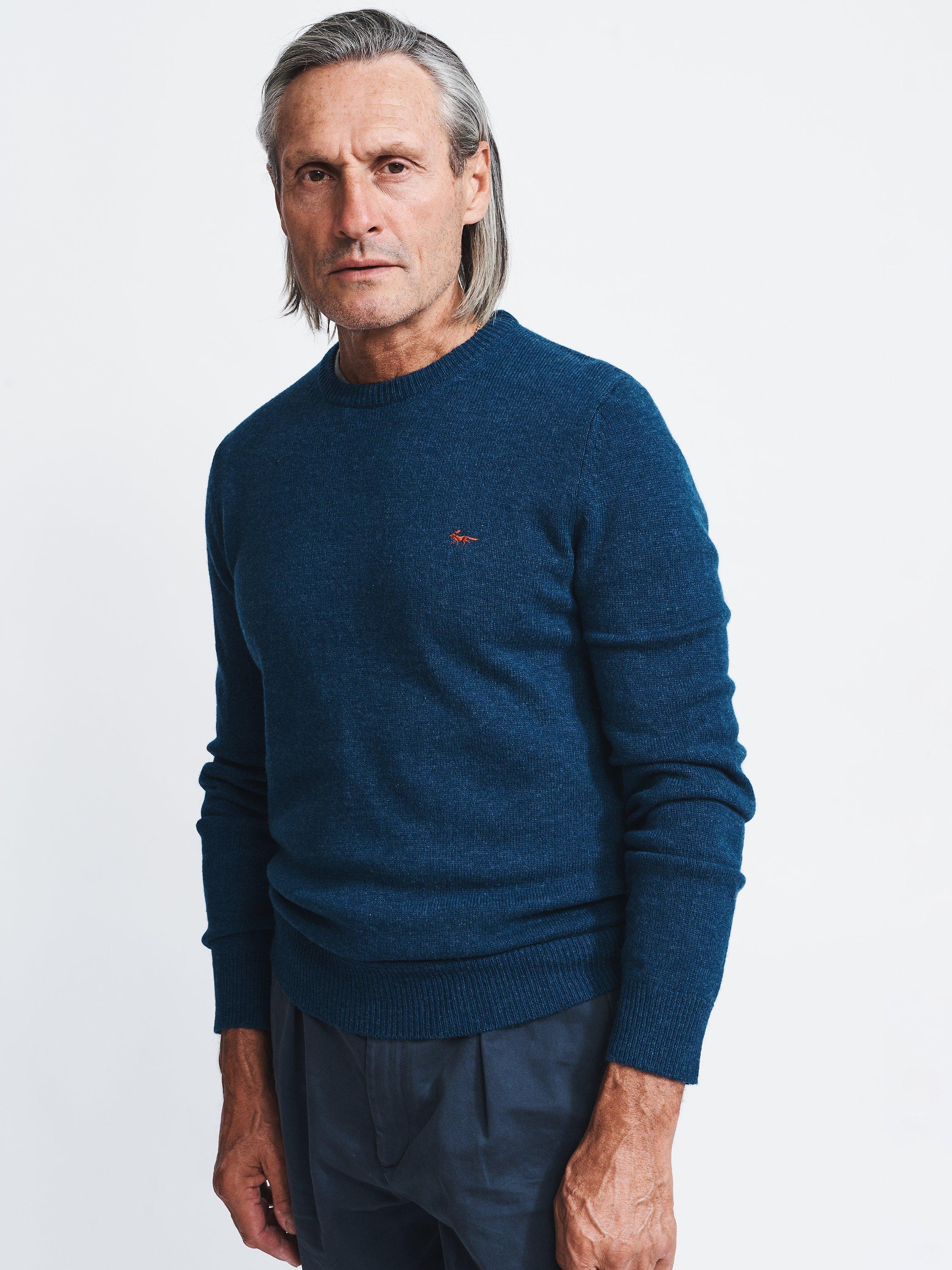 Aubin Westbourne Merino Wool Jumper, Blue, L