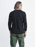 Aubin Buttermere Long Sleeve Cotton Logo T-Shirt