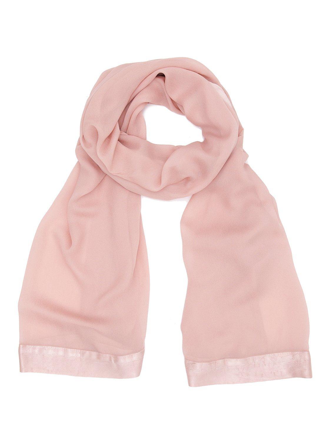 Product image 2 of 3, which shows Ghost Zara Satin Georgette Shawl, Boudoir Pink