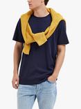 Selected Organic Cotton T-Shirt, Navy Blazer