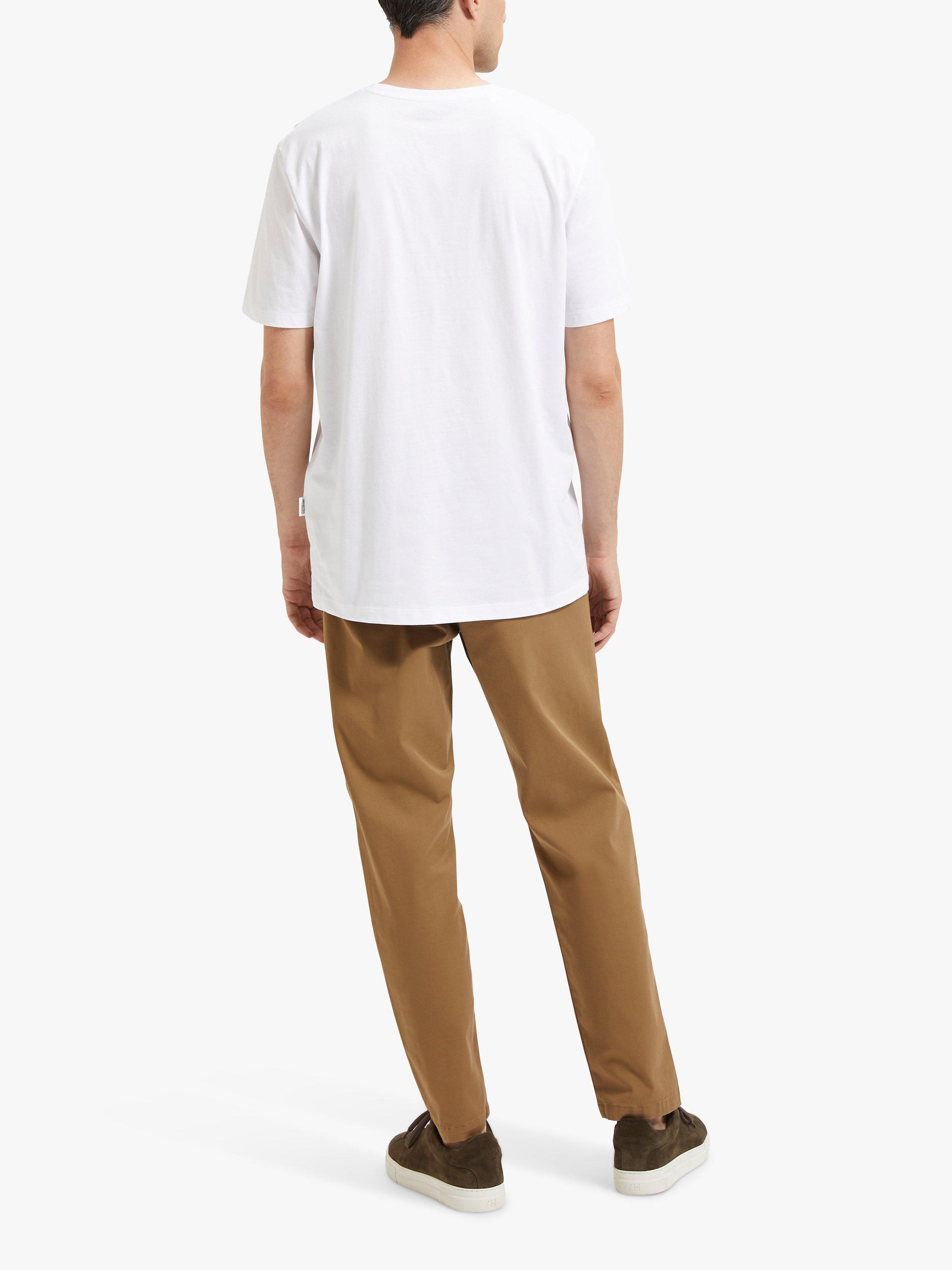Product image 4 of 6, which shows SELECTED HOMME Organic Cotton T-Shirt, Bright White, S