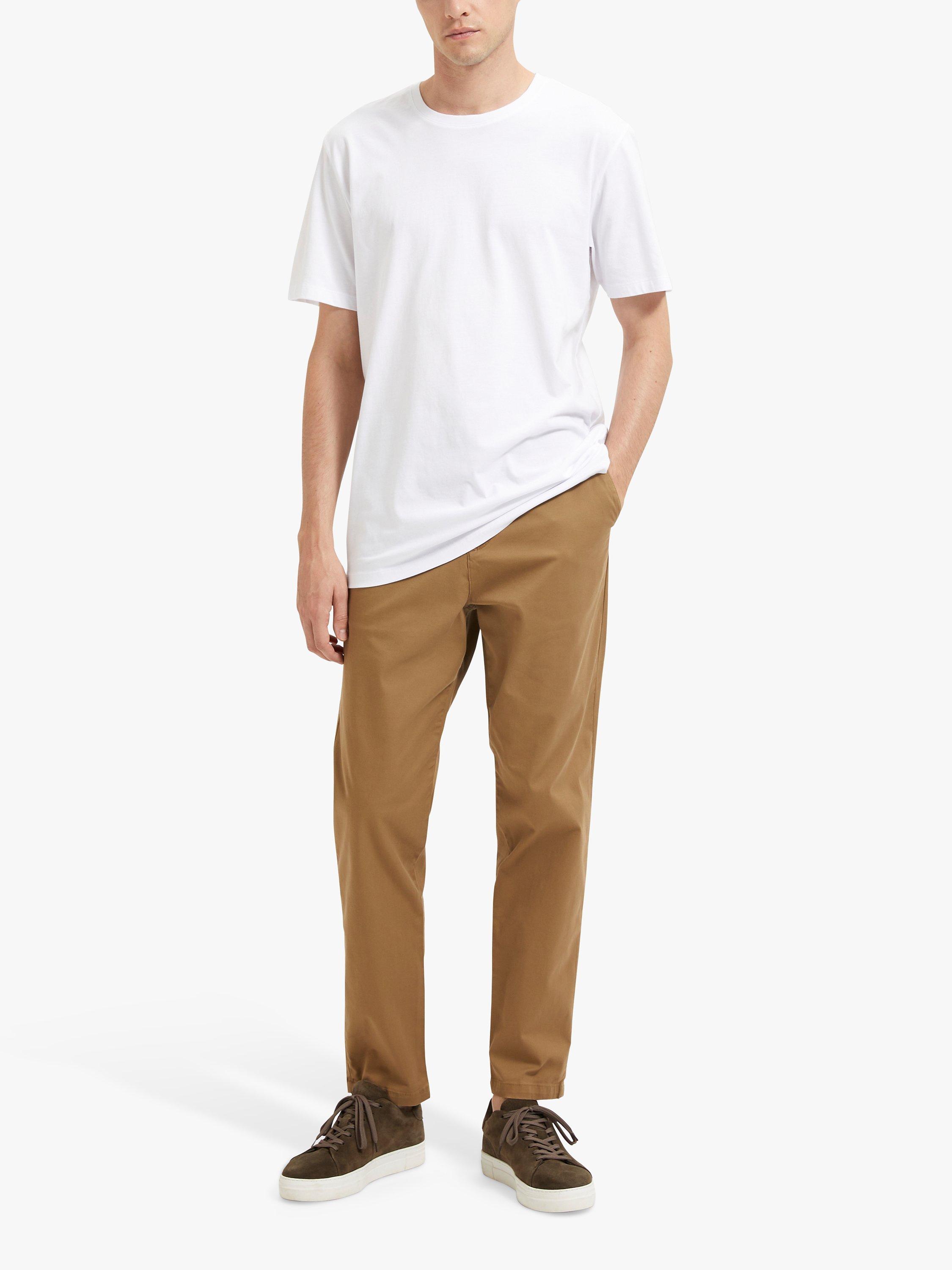 Product image 5 of 6, which shows SELECTED HOMME Organic Cotton T-Shirt, Bright White, S
