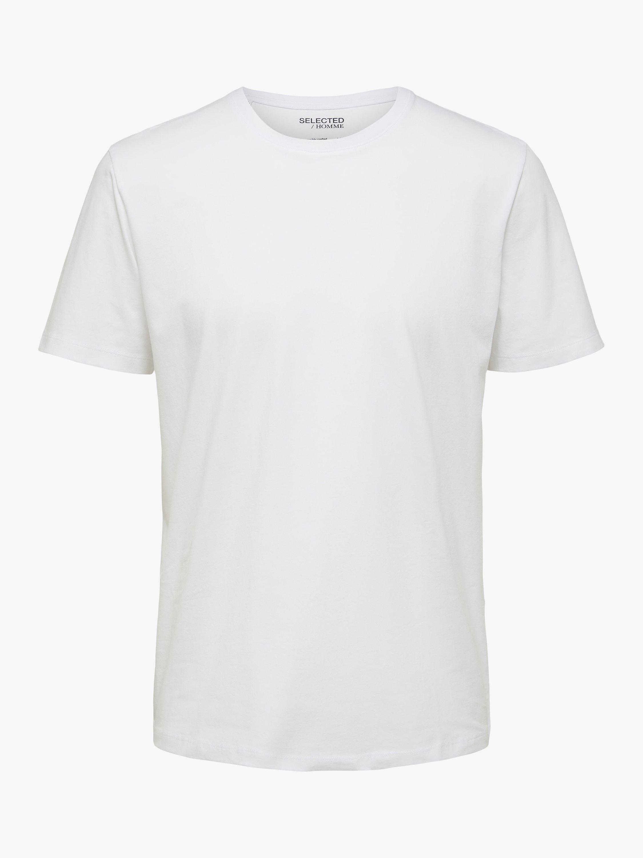 Product image 6 of 6, which shows SELECTED HOMME Organic Cotton T-Shirt, Bright White, S