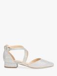 Paradox London Inaya Glitter Cross Strap Block Heel Court Shoes