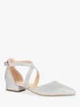 Paradox London Inaya Glitter Cross Strap Block Heel Court Shoes