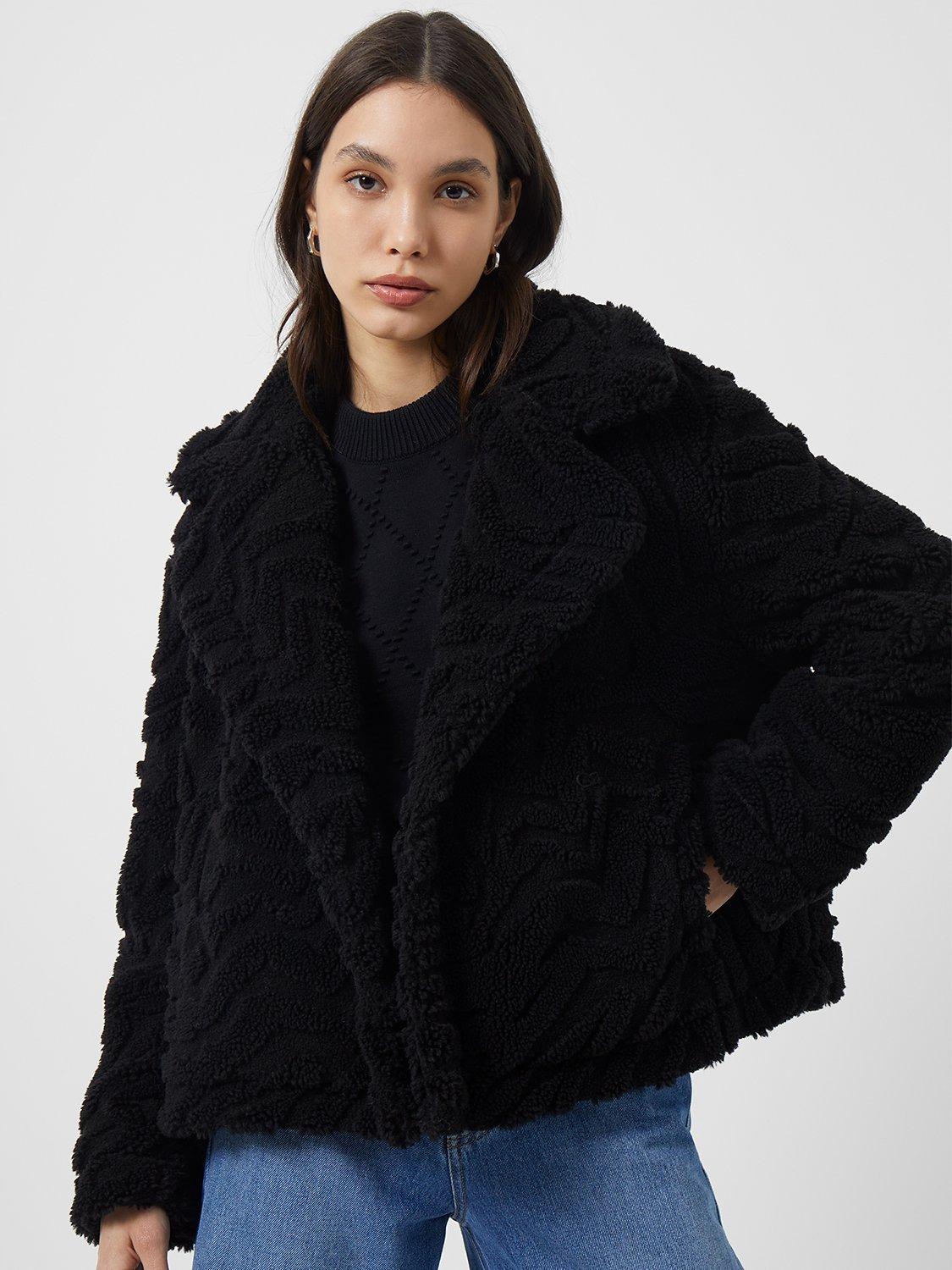 French Connection Bobby Cropped Jacket, Black