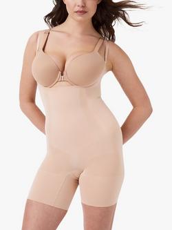 Spanx SPANXsculpt™ OnCore Open-Bust Mid-Thigh Bodysuit, Soft Nude