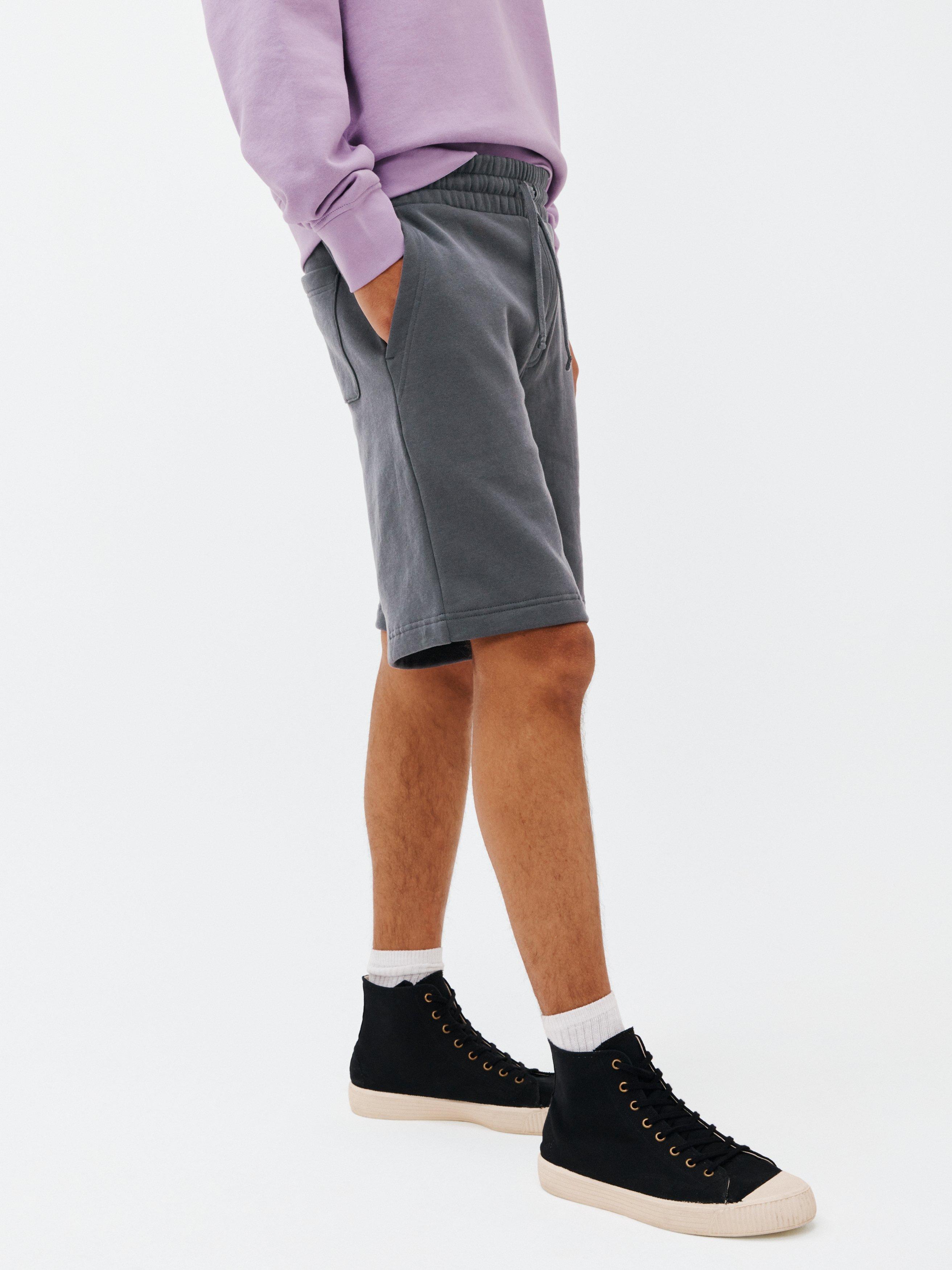 Product image 1 of 5, which shows John Lewis ANYDAY Casual Sweat Shorts, Midnight Grey, S