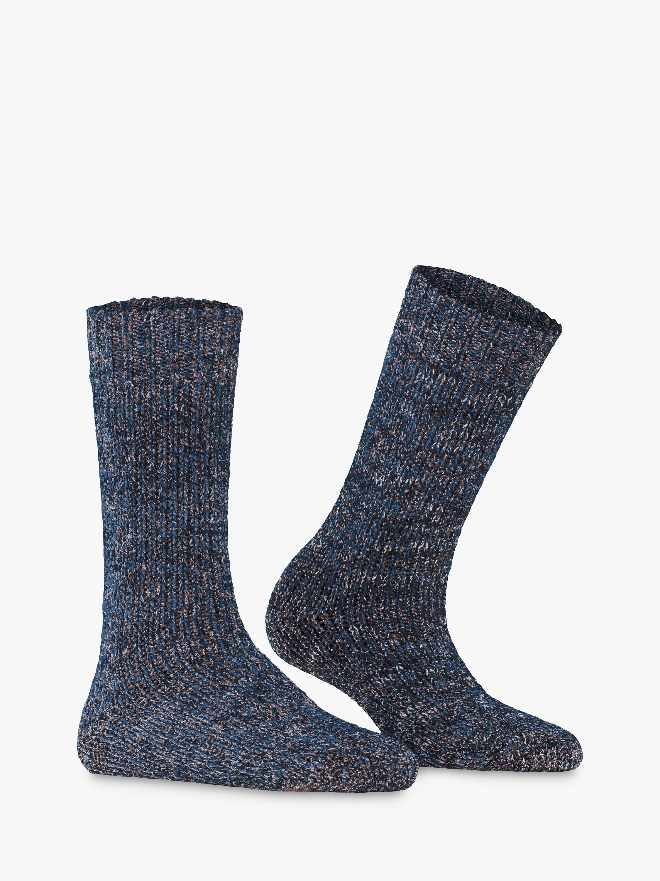 FALKE Rustic Chic Glittery Ankle Socks, Dark Navy