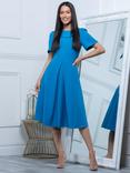 Jolie Moi Deborah Ponte De Roma Dress, Blue