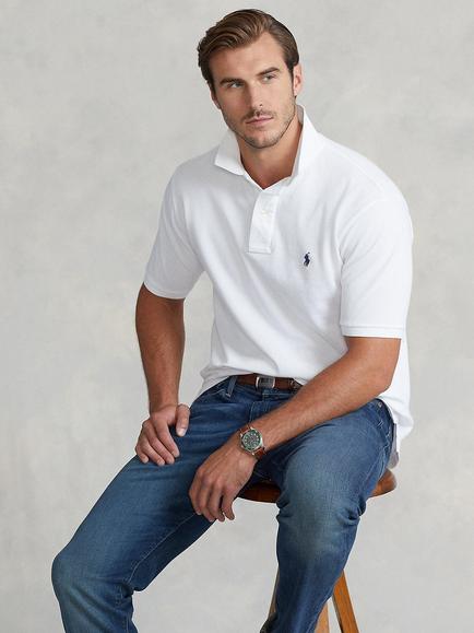Polo Ralph Lauren Big & Tall Regular Fit Polo Shirt, White
