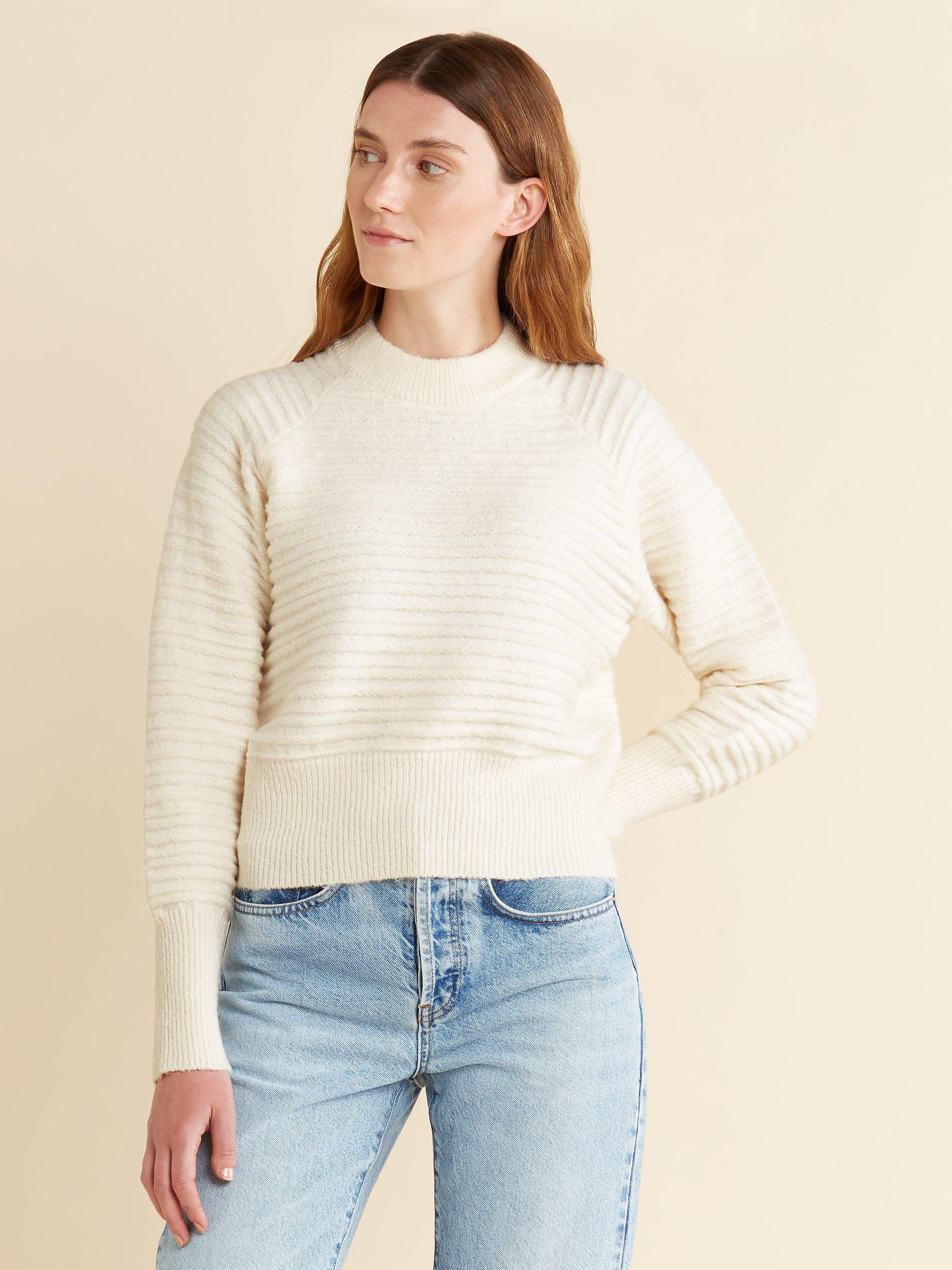 Albaray Cosy Ribbed Turtle Neck Jumper, Cream