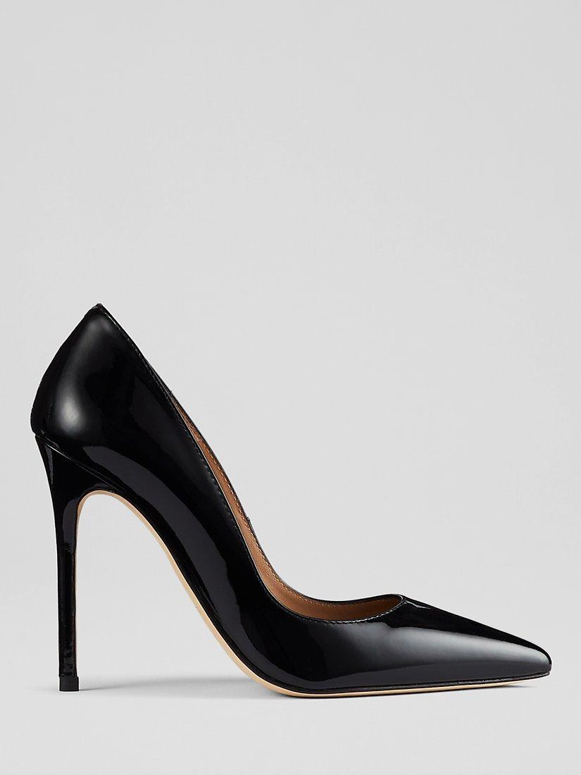L.K.Bennett Monroe Leather Pointed Toe Court Shoes