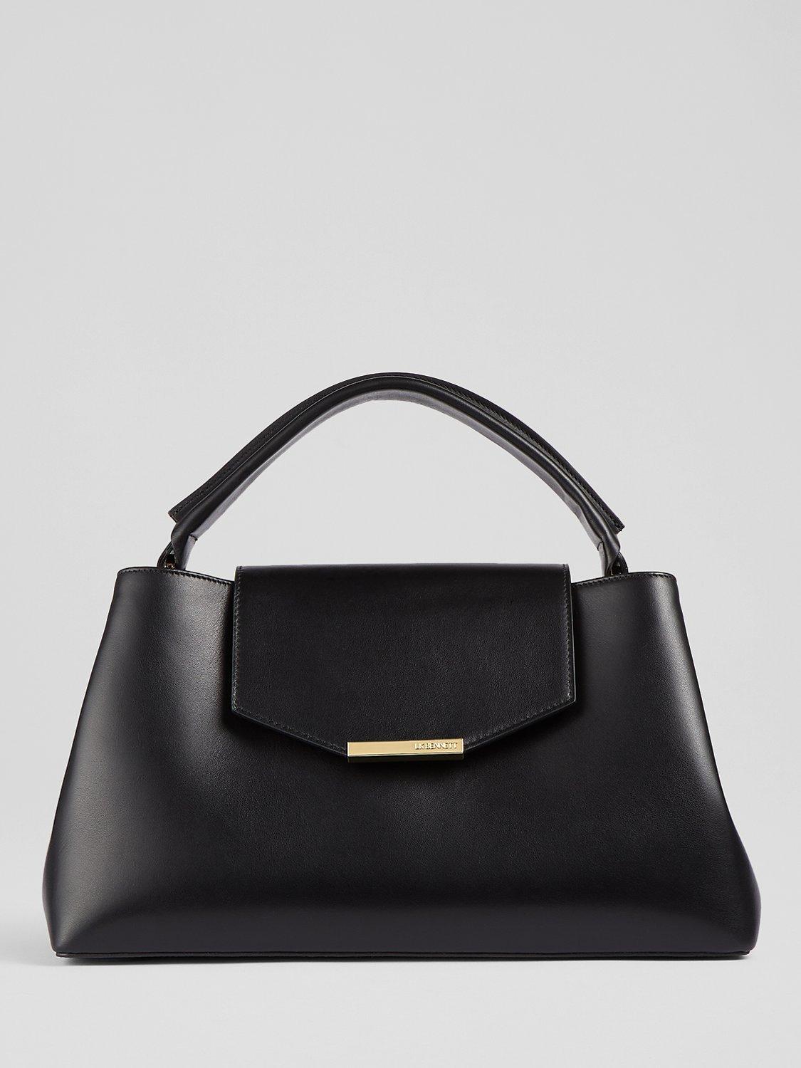 L.K.Bennett Harbour Leather Tote Handbag, Black