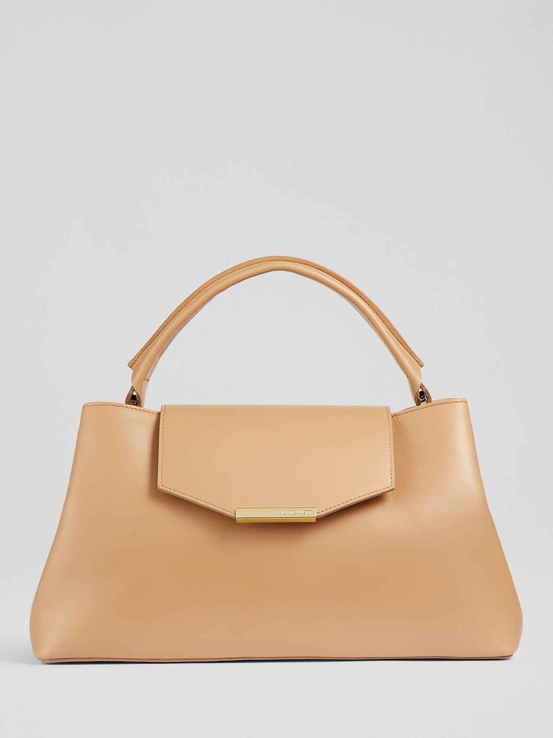 L.K.Bennett Harbour Leather Tote Handbag, Camel