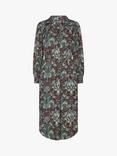 MOS MOSH Aldo Amarlia Floral Midi Shirt Dress, Asphalt/Multi