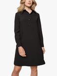 MOS MOSH Caily Leia Long Sleeve Collared Knee Length Dress, Black