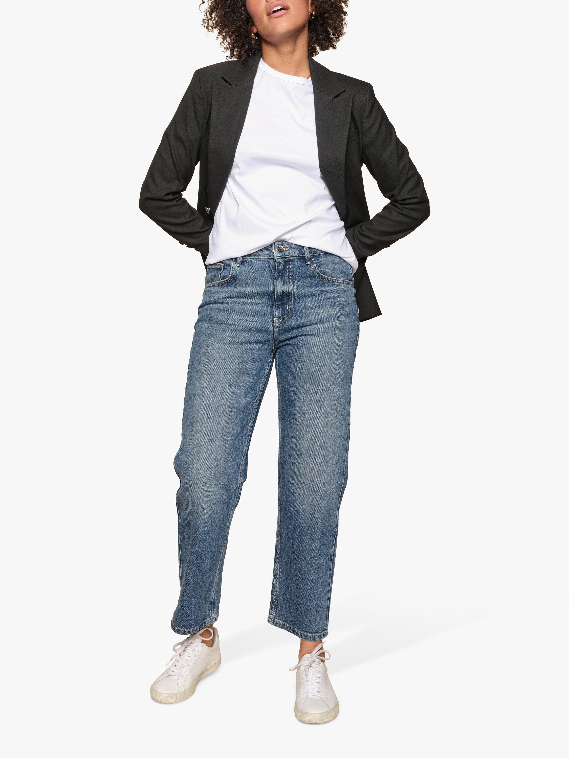 MOS MOSH Rachel Modra Mid Rise Jeans, Blue