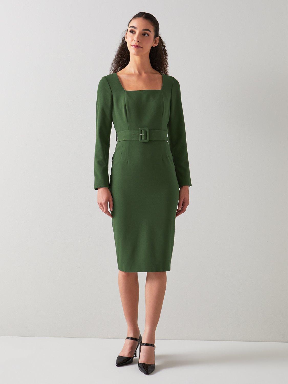 L.K.Bennett Carrington Tailored Dress, Forest