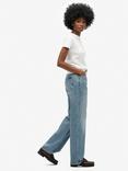 Superdry Organic Cotton Vintage Wide Leg Jeans, Houston Mid Vintage