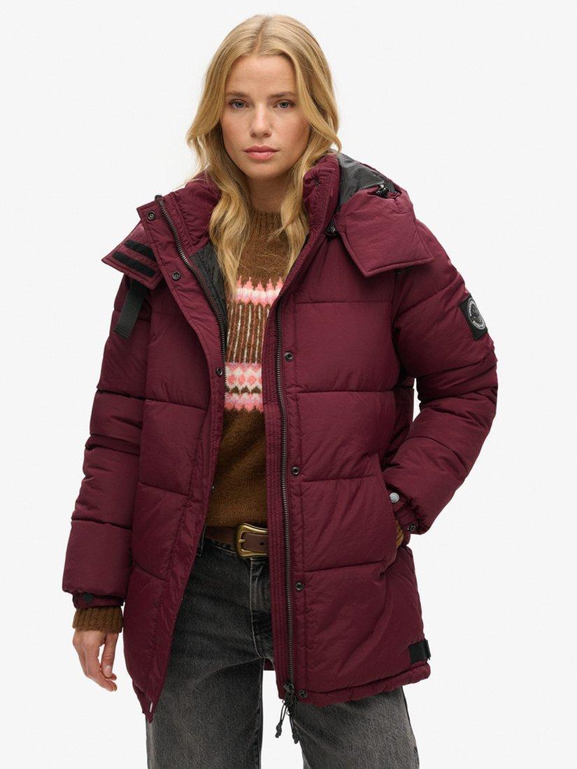 Superdry cocoon parka navy clearance