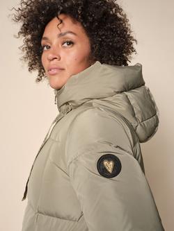 MOS MOSH Nova Puffer Down Hooded Coat - view 2, Tea