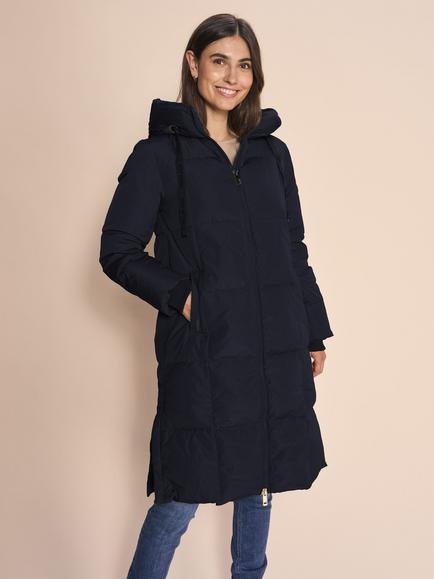 MOS MOSH Nova Puffer Down Hooded Coat, Navy