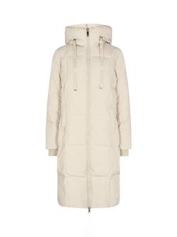 MOS MOSH Nova Puffer Down Hooded Coat - view 2, Wood Ash