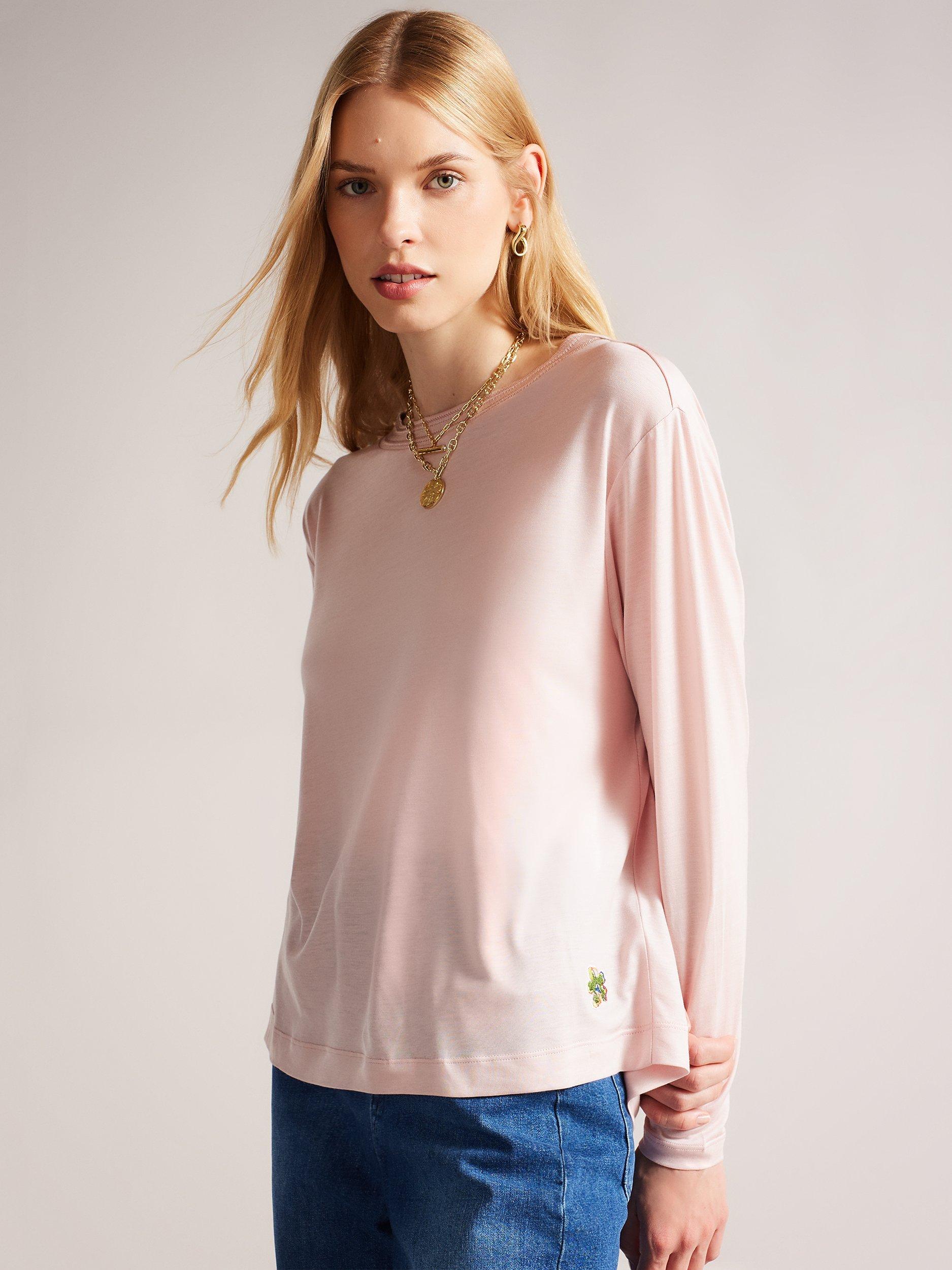 Ted Baker Summyr Cowl Back Top, Dusky Pink, 8