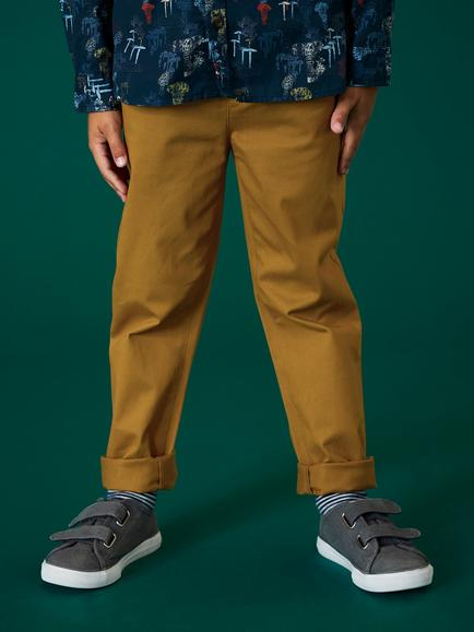 White Stuff Kids' Cole Chino Trousers - view 2, Dark Neutral