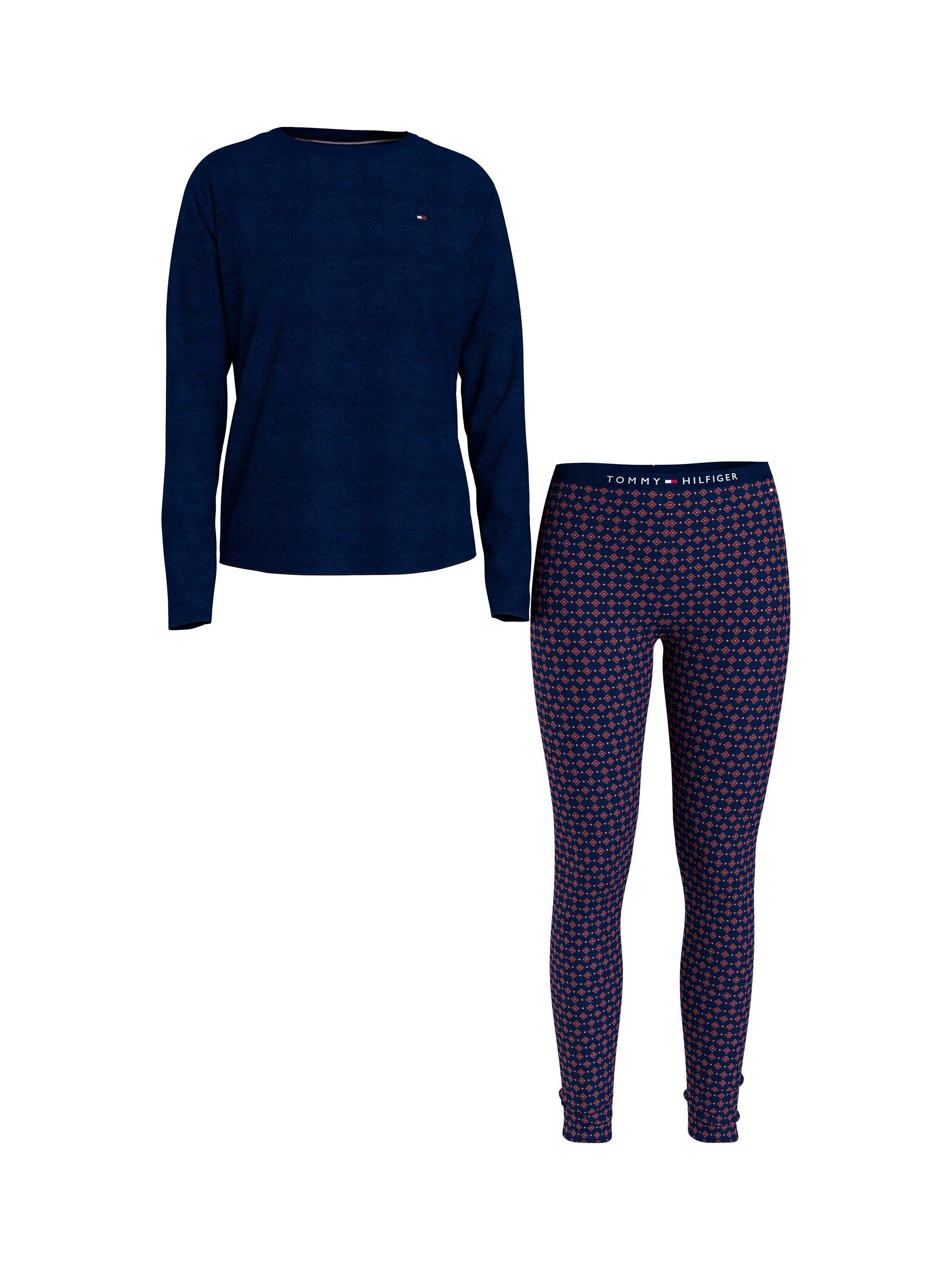 Tommy Hilfiger Long Sleeve Top & Leggings Set, Desert Sky/Foulard