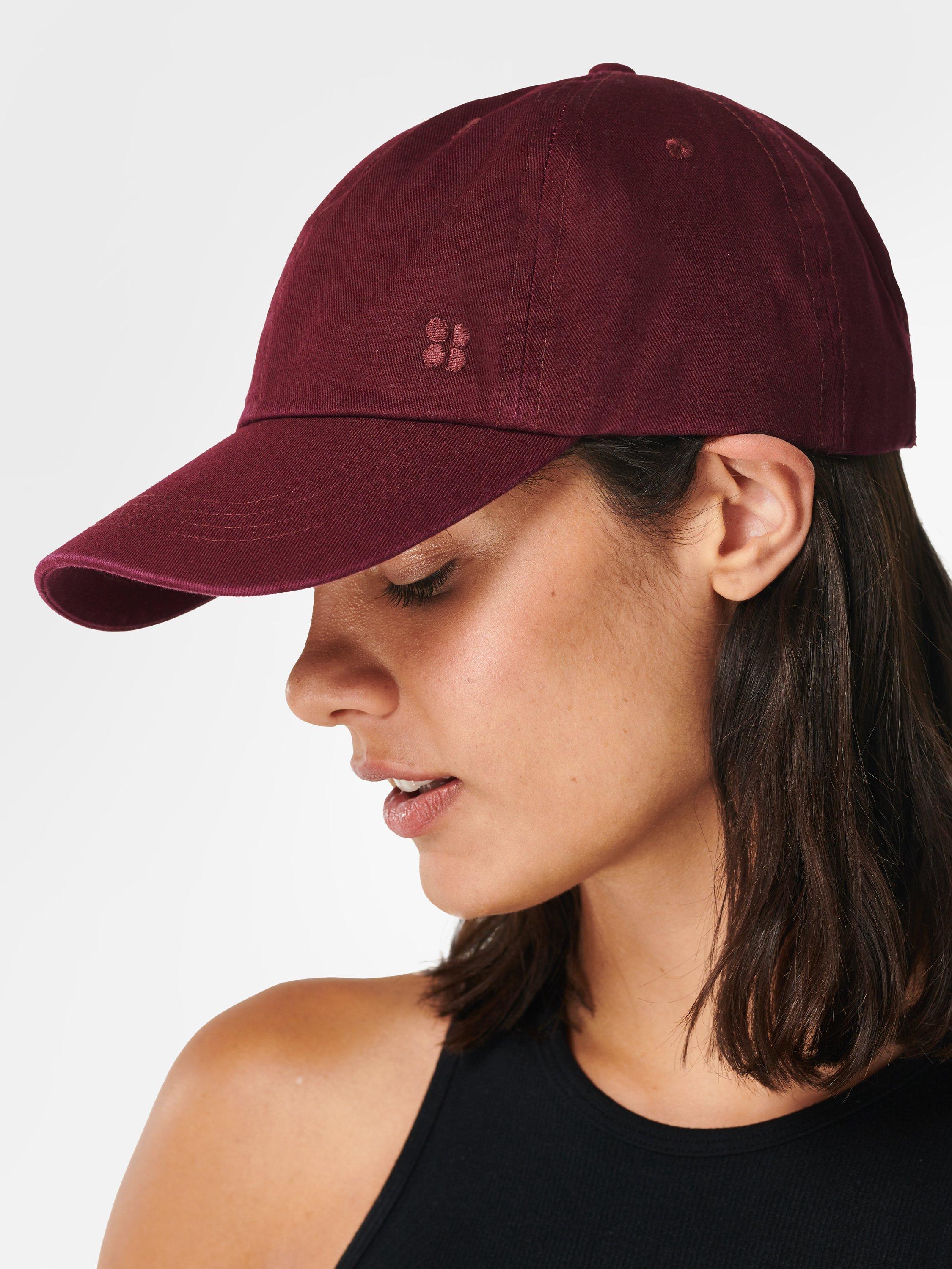 Sweaty Betty Everyday Cotton Cap, Plum Red, One Size