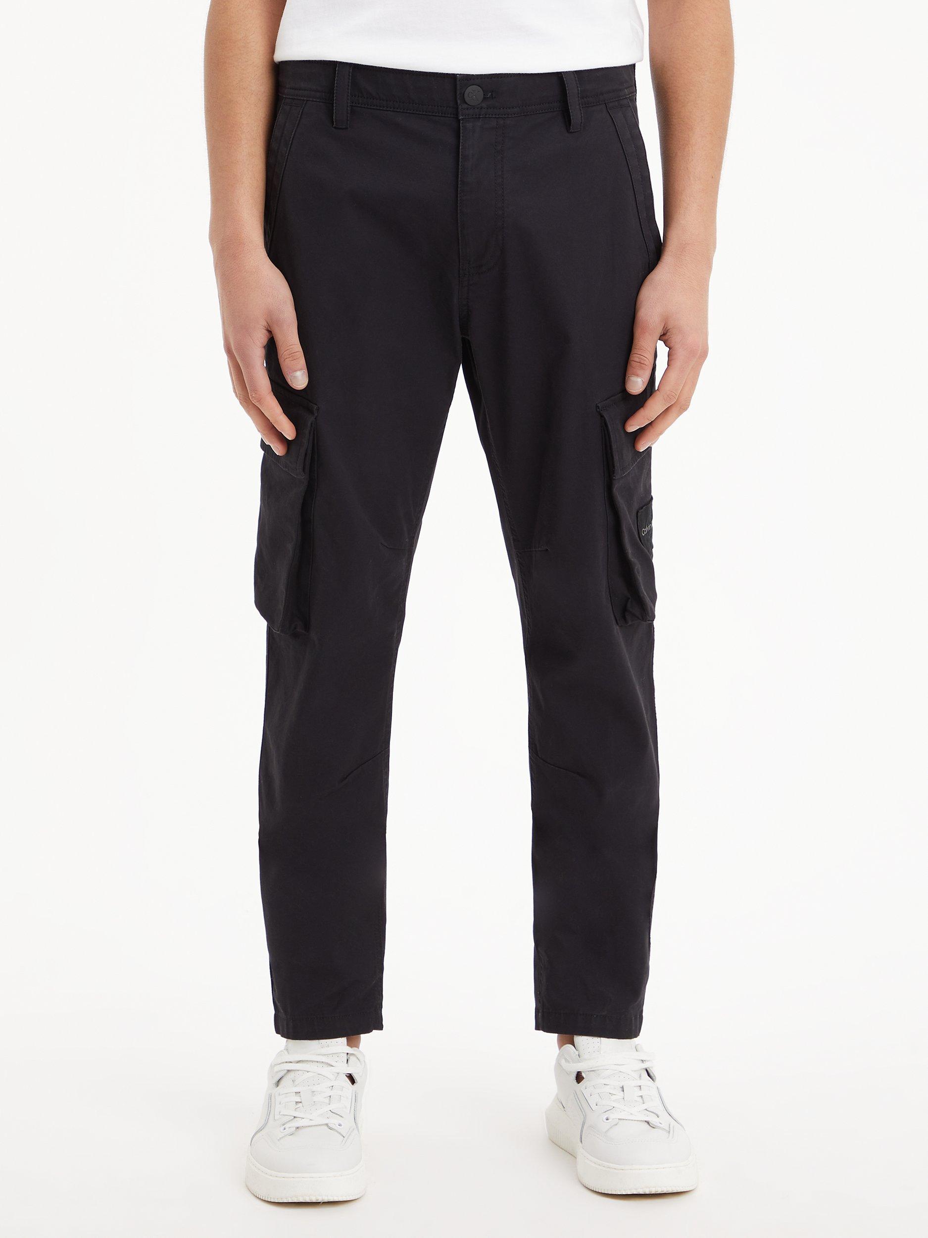 Calvin Klein Jeans Skinny Washed Cargo Trousers, Ck Black