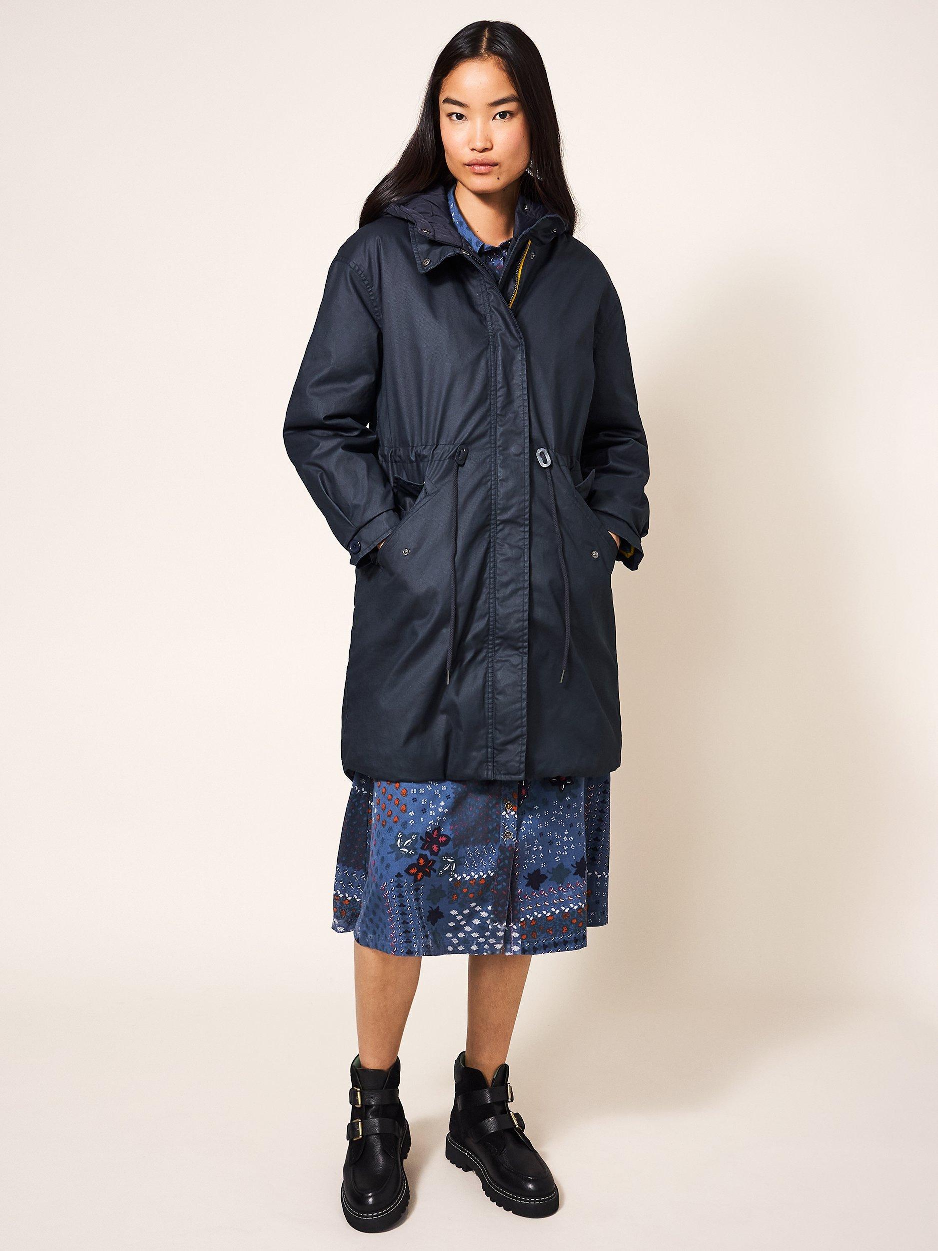White Stuff Riley Coated Parka Jacket